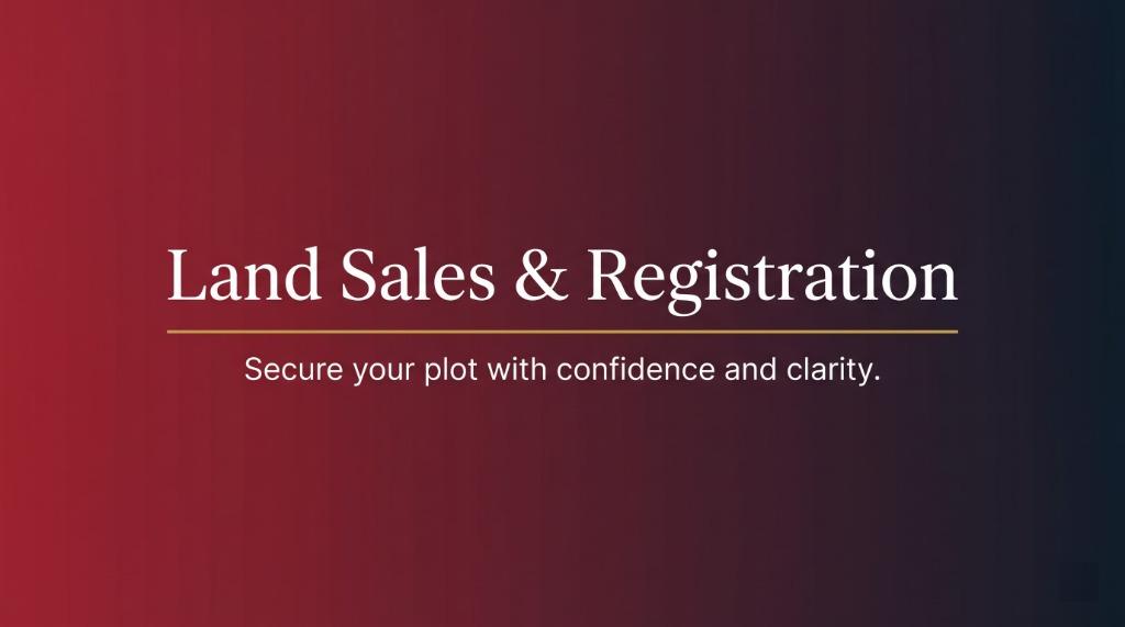 Land Sales and Registration