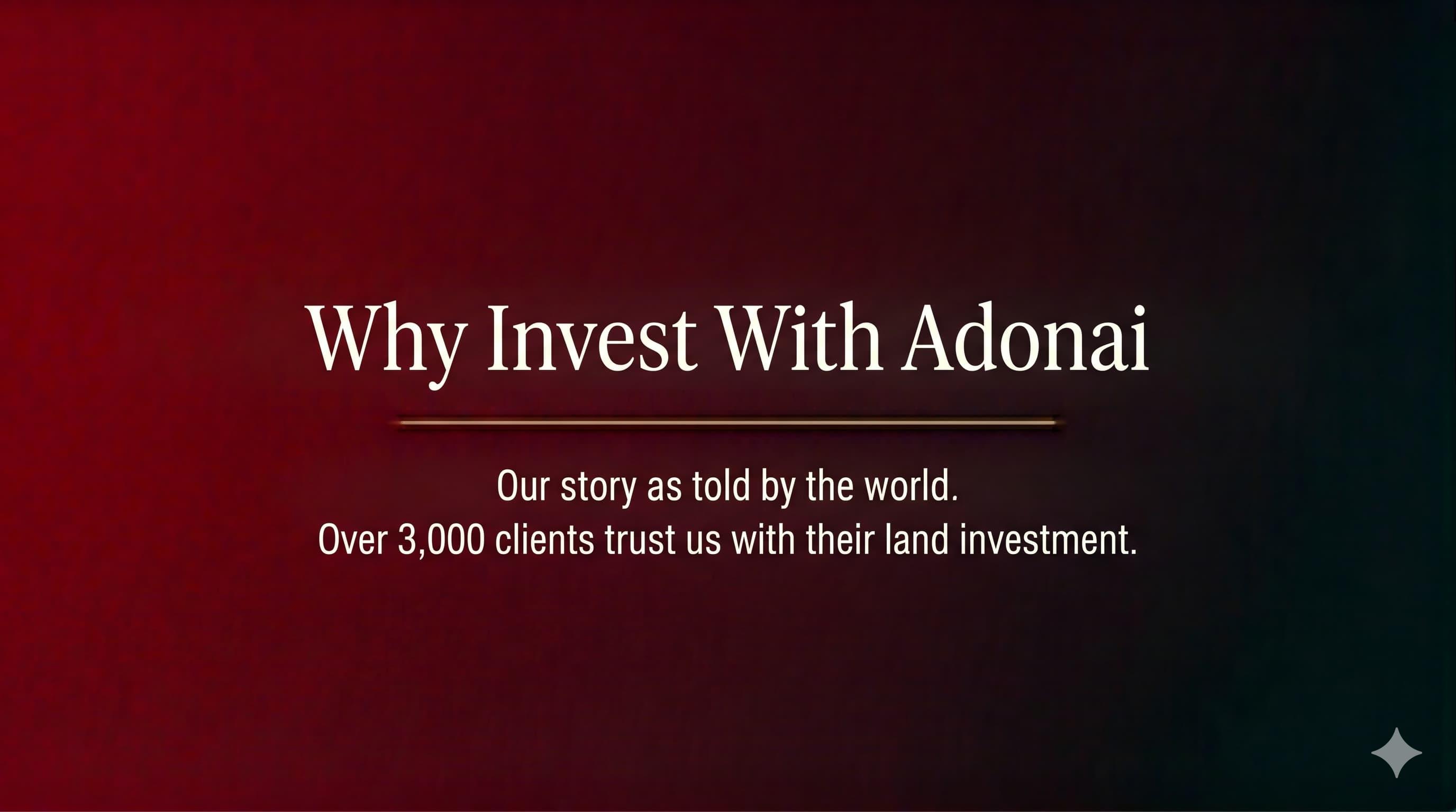 Why Invest With Adonai