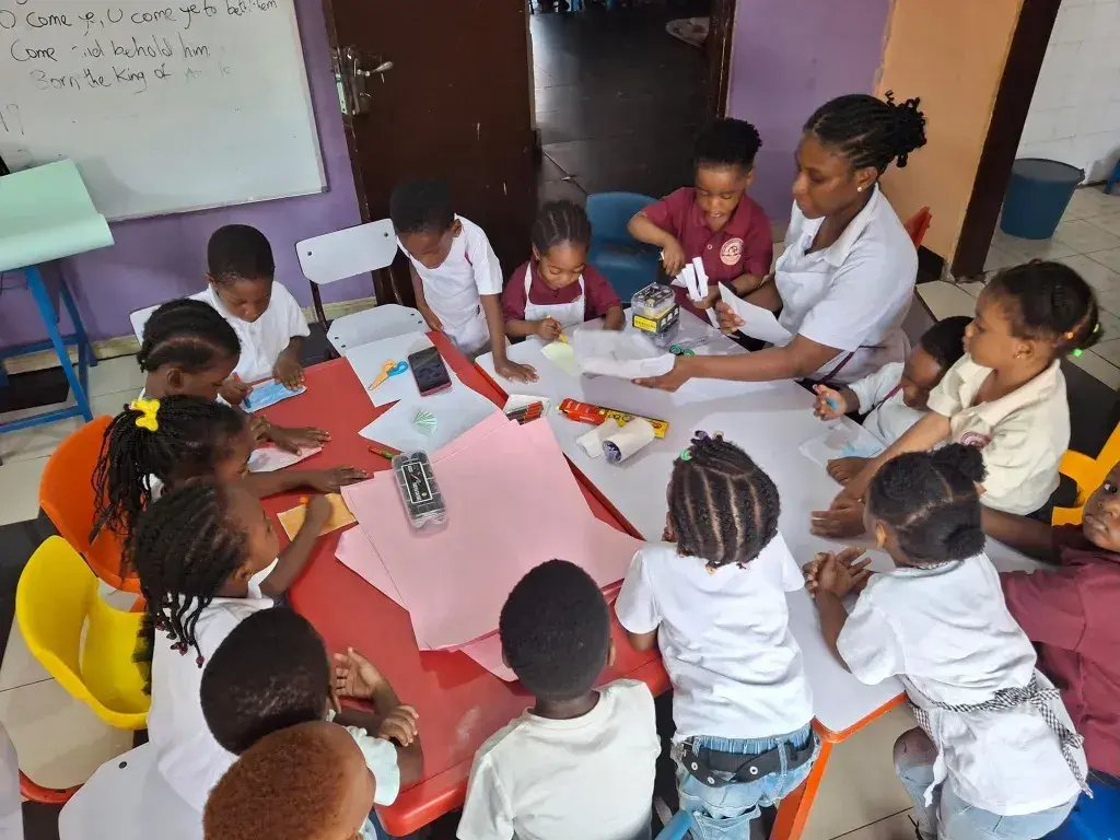 Children Learning together at Airport Golfcity International School